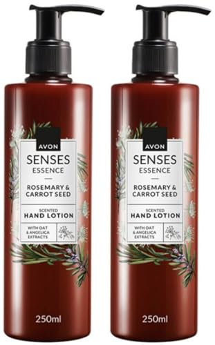 Avon Senses Essence Hand Lotion, Rosemary & Carrot Seed 250ml, Pack of 2
