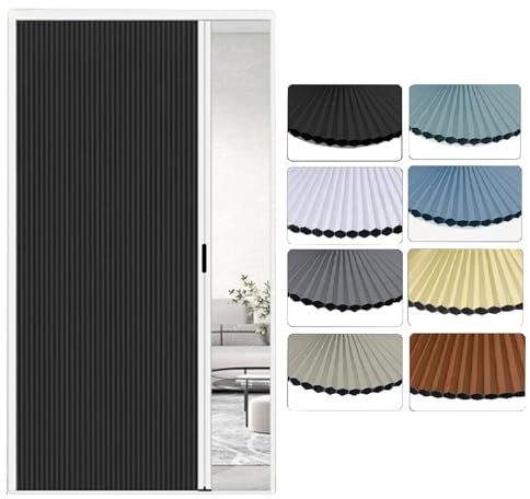 GOCHUSX Puertas Correderas Personalizada, Diseño Plegable Que Ahorra Espacio Con Manija, Puerta Tipo Concertina Invisible Para Puerta De Dormitorio Y Armario