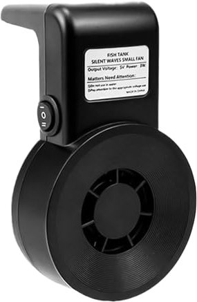 Water Chiller For Aquarium - Wall Mounted Fish Tank Fan With 2 Speed Adjustable, Quiet Chilling System For Freshwater Saltwater Shrimp Coral