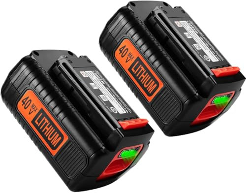 Battery Replacement for Black and Decker 40V,For Power Tools LBXR36,LBX2040,LHT2436,LST136,LST540,BLA2040-30, 1.5Ah Li-ion Battery(2500mah,2-Pack）