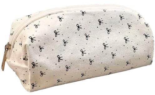 YZJJYG La Bolsa de Lápiz, Estuche Floral para Lápices,Se Puede Usar como Estuche paraLápices, Bolsade Cosméticos, Bolsade Divisas, Bolsade Llave (Blanco) ﻿