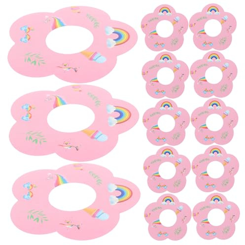 DEARMAMY 100pcs Decorative Popsicle Holders Rainbow Paper Cone Drip Catchers for Ice Cream Portable and Versatile Cone Sleeve Protectors for Various -in Design for Spill Prevention