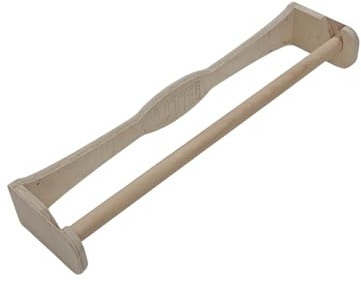 Bear On Bar - Barra fissa in legno resistente da 74 cm per interni ed esterni con asta rimovibile – da fissare sopra la porta – facile da montare – attrezzo ginnico per la casa
