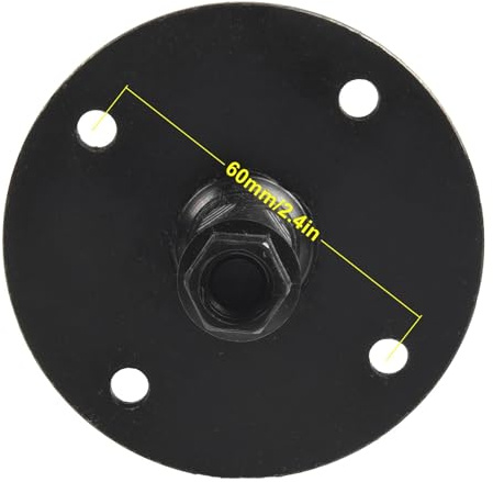 Helilyco Pedal de eje de rueda para bicicleta estática Tianxin, pieza de repuesto de metal de 165-181 mm con diámetro de 17-20 mm, color negro