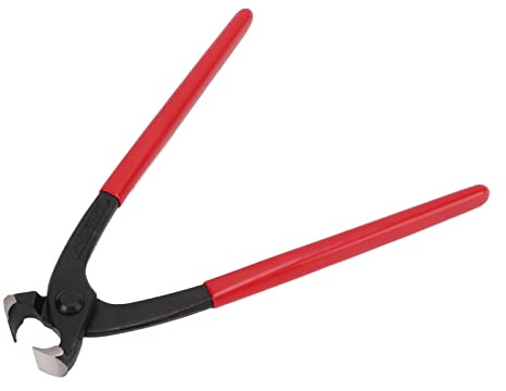 RASTKY Pince de Serrage D'Oreille, Outil de Sertissage, Colliers de Serrage D'Oreille en Acier au Carbone, Pince pour Colliers de à une Oreille avec Poignées en PVC Souple pour Plombiers