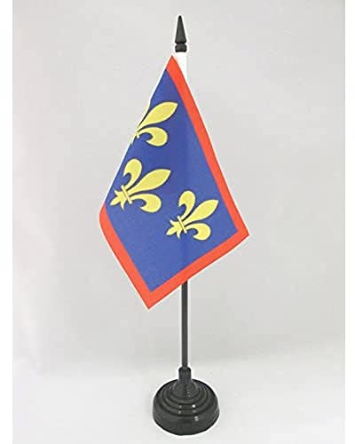 AZ FLAG bordsflagga province D'Anjou 15 x 10 cm - liten kontorsflagga änglar - Frankrike 10 x 15 cm
