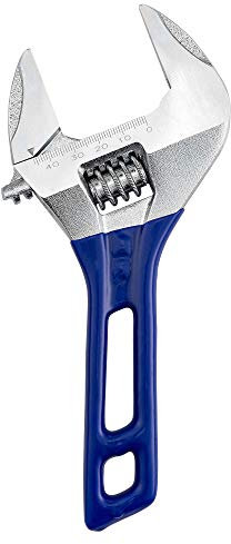 Llave inglesa de apertura grande, ajustable, con mango corto, 10,16 cm, 12,7 cm, 15,24 cm