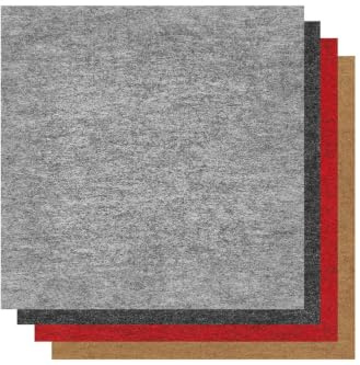 andiamo Teppichfliesen, Klebefliesen, 40x40 cm, 8 m², Grau | 50 Stück, Polypropylen, Nadelfilz, Teppichboden, 4mm, funktional für Wohnräume & Mietwohnung
