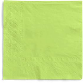 Sovie HOME Serviette in KIWI aus 3-lagigem Tissue, 40 x 40cm, 1/4 Falz, 20 Stück, frische grüne Papierservietten für Party, Sommerfest, Hochzeit & Feier