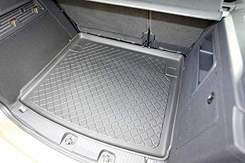 Premium Gummierte Kofferraumwanne passend für VW Caddy V Life, Style, Move, Kombi ab 11.2020- & für Ford Tourneo Connect III ab 05.2022-; 5 Sitzer