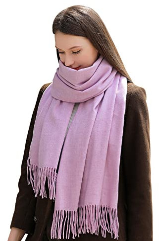 MASADA Damen Winterschal warmer und weicher Schal - Flieder
