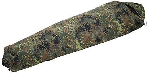 Carinthia Tropen 185 Schlafsack Leichter, atmungsaktiver Schlafsack für Erwachsene mit Moskito-Netz für Camping, Outdoor, Trekking, Backpacking; 5farb-Flecktarn