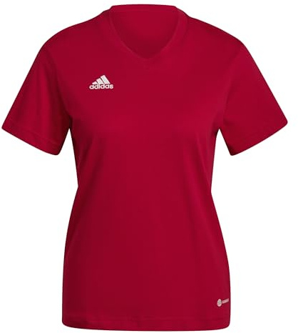 adidas Entrada 22 T-Shirt, T-Shirt Donna, Team Power Red 2, M
