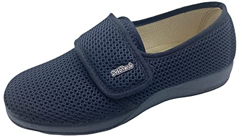 DeValverde - Zapatillas Mujer Pies Delicados - Anatómica Flexible y Ligera - Suela Antideslizante - Plantilla Acolchada - Tallas 35-42 (Negro, Numeric_38)