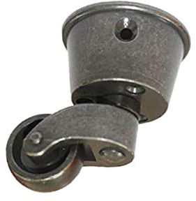 Boxonly Swivel Caster Wheels Polished Antique Cup Type Casters Solid Brass High Load Capacity Universal Furniture Castors For Furniture Suits Beds Armchairs,Brown
