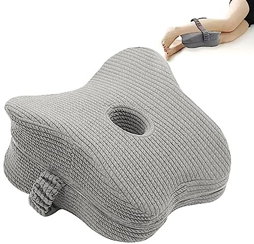Kniekissen Aus Memory-Schaum, Abstandskissen Zum Schlafen, Konturfestes Stützbeinkissen Mit Konkavem Design, Entlastet Zur Linderung Von Rückenschmerzen, Hüft- Und Ischiasschmerzen, Seitenschläfer