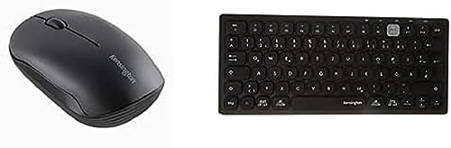 Kensington Set Kompakte Multi-Device Dual Wireless Tastatur, Bluetoothfähig, K75502DE & Kensington Pro Fit Bluetooth Mobile Maus (3.0 oder 5.0), Beidhändig verwendbar, K74000WW