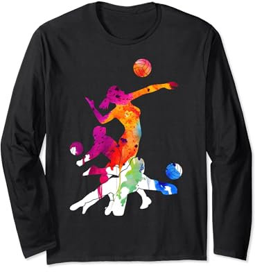 BEACHVOLLEYBALL VOLLEYBALLSPIELER VOLLEYBALL Langarmshirt