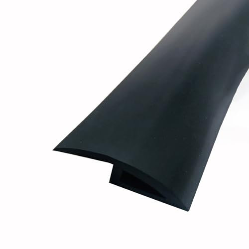 Übergangsprofil Selbstklebende Schwellenabdeckleiste, PVC-übergangsstreifen für Türöffnungen, Unebener Bodenbelag - Teppich zu Fliesen/Laminat zu Holz/Vinyl zu Hartholz (Color : Black, Size : Leng