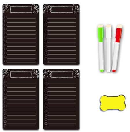 Kühlschrank-Magnettafel, Nachrichtenbrett, Magnettafel, Memoboard, magnetisches Schreibblatt für Einkaufsliste, flexible Tafel