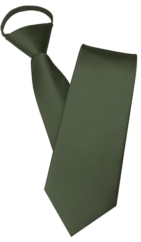 JEMYGINS Herren Reißverschlusskrawatte Krawatte - Eleganter Look in Sekundenschnelle