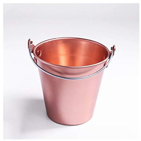 Seaux à Glace Refroidisseur de Boissons Seau à Glace créatif Seau à collation en Acier Inoxydable Seau à vin plaqué Seau à Poulet Frit Seau à Pommes de Terre Bar Party Mini Seau à Glace Bar Seau à g