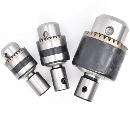1 juego de portabrocas de trabajo ligero B10 B12 B16 B18 con orificio interior de 5 mm, 6 mm, 7 mm, 8 mm, 9 mm, 10 mm, 11 mm, 12 mm y 14 mm, adaptador de eje de motor y biela.(Inner hole 15mm-B16)