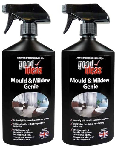Good Ideas by Easylife Mould Remover Spray for Mildew and Black Mould Removal (Pack of 2), Works in Seconds, No Scrubbing Needed, 6 Months Prevention, 500ml - Fully Guaranteed