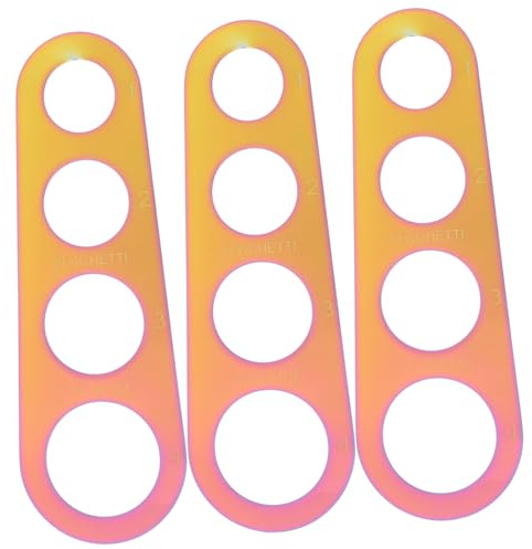 Healifty 3 pezzi Righello Misuratore Spaghetti in Acciaio Resistente per Porzioni Dosatore Pasta Preciso per Cucina Domestica
