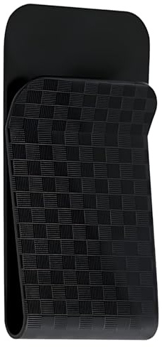 Chersun Matte Black Money Clip for Men, Sturdy Money Clip Wallet for Cash, Portable Stainless Steel Credit Card Money Clips for Business Front Pocket Clip