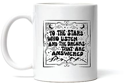 Taza Regalo De Acotar Velaris, Colores De Confort, Símbolo De La Corte Nocturna, Regalo De Agradecimiento Mug Personalizada Tazas De Café Premium Para Cocina Desayuno Regalo 330Ml