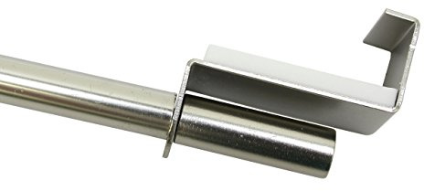 Gardinia Spannvitrage, Ausziehbar, Montage ohne Schrauben und Bohren, Durchmesser 9 mm, Länge 90-130 cm, Metall, Titan, 2625