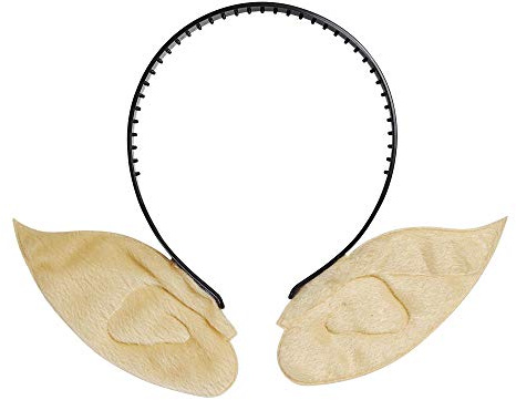 W WIDMANN MILANO Party Fashion 8004M - Haarreif mit Spitzohren, Elbenohren, Elfen, Accessoire, Haarschmuck, Kopfschmuck, Karneval, Fasching, Mottoparty