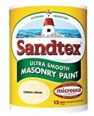 Sandtex 2.5 Litre Ultra Smooth Masonry Paint Brick Red