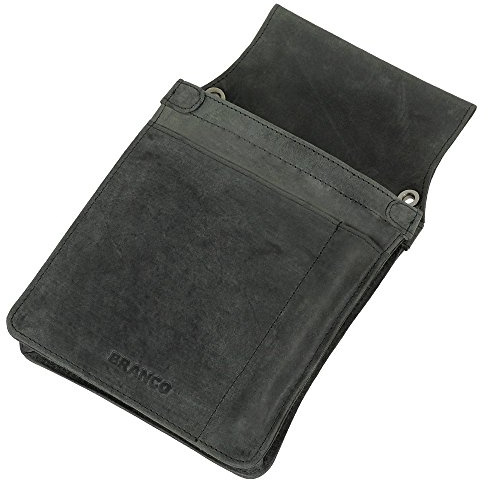 Branco Profi Taschenhalfter Holster Halfter Kellnertasche Robustes griffiges Rindleder - Kellnertasche schwarz