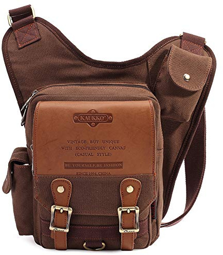KAUKKO Canvas Taktisch Jahrgang Brusttasche Tactical Schultertasche
