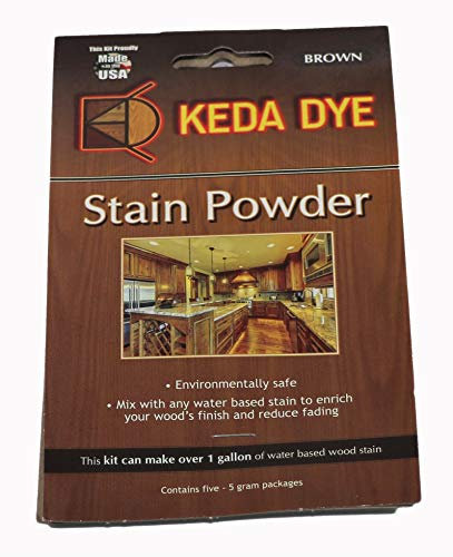 Brown Dye - (25)Grams of Brown Wood Dye - Makes 5 Dye Stain Quarts