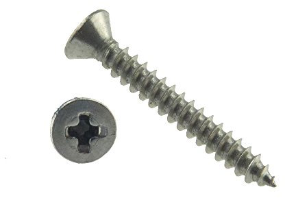 Senk-Blechschraube DIN 7982 Edelstahl A2 Form C-H 6,3 x 38-250 Stück