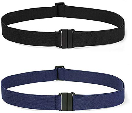 SUOSDEY Invisible Elastic Stretch Belt for Women Ladies Adjustable Crop Tuck Band for Shirt Jeans Dress