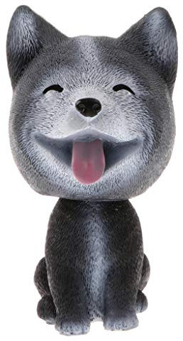 Backbayia Wackelfigur Niedliche Hund Dekofigur Wackelkopffigur Dekoration für Haus, Auto, Büro (Husky)