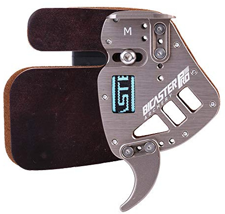 BICASTER Bogenschießen Fingertabs Fingerschutz Horween Cordovan Leder + Aluminium für Recurve Bogen