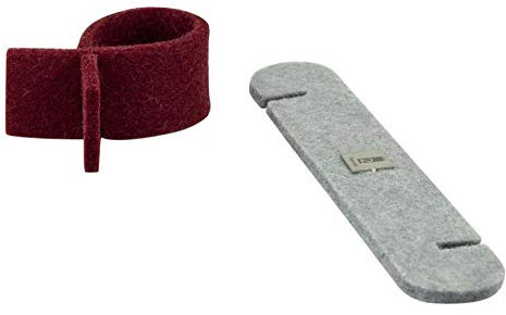 Take2 20195 4Drops Tropfenfänger, Baumwolle, Rot | Grau