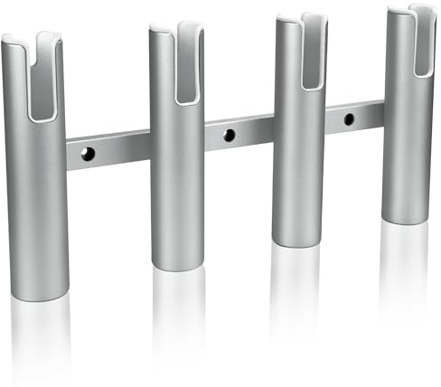 Xinkunmarine Aluminium Fishing Rod Holders for Boat, Wall-Mounted Fishing Pole Roof Rod Rack,Surf Fishing Rod Holder for Truck, Boats & Yacht