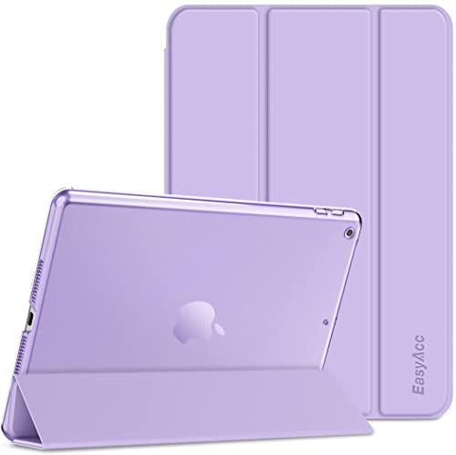 EasyAcc Funda Compatible con iPad 9a Generación 8a / 7a Generación, Case Ultra Slim Carcasa Smart Cover PU Protector con iPad 10.2 2021 2020 2019, Lila | Case Ultra Slim Carcasa Smart Cover PU Protector con iPad 10.2 2021 2020 2019, Lila