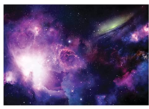 Papel Pintado Infantil Niño Niña Galaxia Cosmos Planetas - Incluye Pegamento - Fotomurales Pared Tejido No Tejido Decorativos Murales Fotográfico Moderno Decoración de Paredes (416x254 cm)