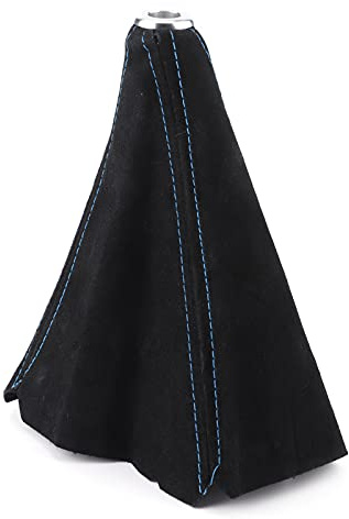 Aramox Suede Gear Lever Gaiter Stick Cover - Universal Blue Gearshift Knob Covers for Most Vehicles