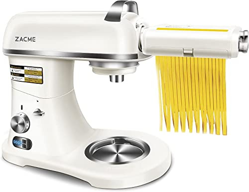 ZACME 3 in 1 pasta maker attachment for ZACME stand mixers | Pasta Roller, Spaghetti Cutter, Fettuccine Cutter 3 Functions in 1 Pack.