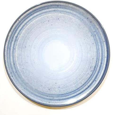 Weissestal Lot de 2 assiettes à pizza 33 cm avec pendentif bleu