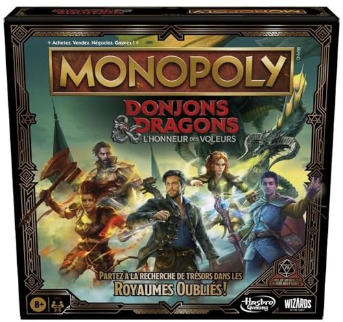 Monopoly Dungeons & Dragons: Honour Among Thieves Game, inspiriert von The Film, D&D Board Game für 2-5 Spieler