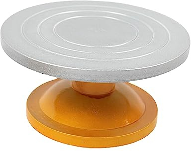 Dickly Modellierscheibe, Drehscheibe, Ton, Töpferscheibe, Werkzeug, Farbspritzen, drehbarer Kuchen-Drehteller für die Herstellung von Keramikfiguren, Durchmesser 30 cm